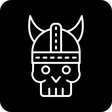 Bir kafatasının vektör çizimi 