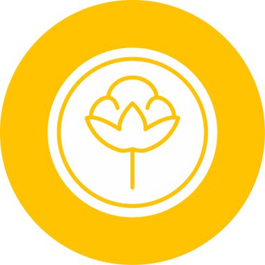 Pamuk. Web simgesi basit illüstrasyon