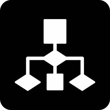 Akış Çizelgesi simgesi, vektör illüstrasyonu             