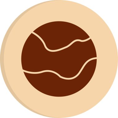 Küre simgesi, vektör illüstrasyonu. Top sembolü