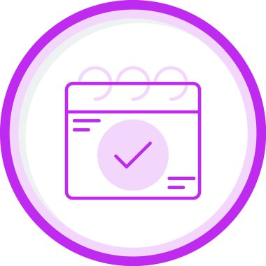 Takvim. Web simgesi basit illüstrasyon 