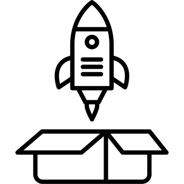 Web simgesi, vektör illüstrasyonu başlatılıyor              