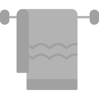 Havlu ağ simgesi, vektör illüstrasyonu 