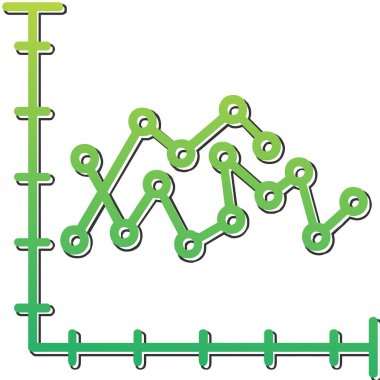 Analiz çizelgesi simgesi vektör illüstrasyonu 