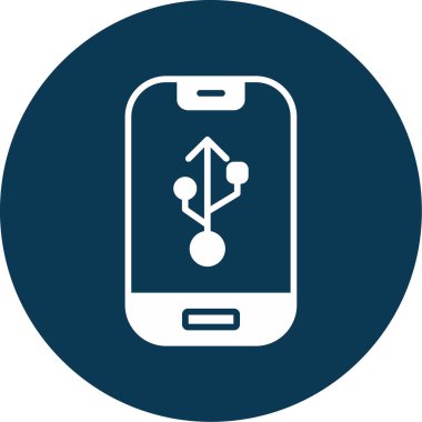 Smartphone web simgesi, vektör çizim 