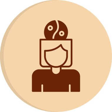 Stres Yönetimi simgesi, vektör illüstrasyonu basit tasarım