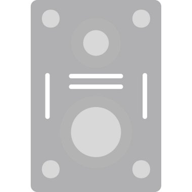 hoparlör basit vektör illüstrasyonu