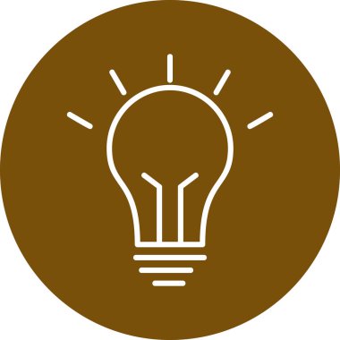 Fikir simgesinin vektör illüstrasyonu 