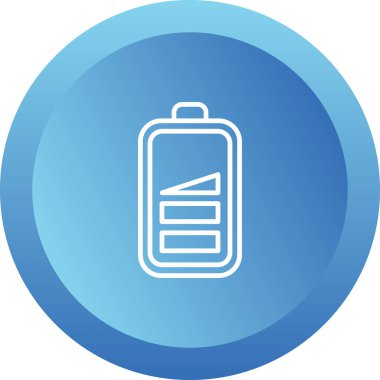 düşük pil web simgesi, vektör çizim