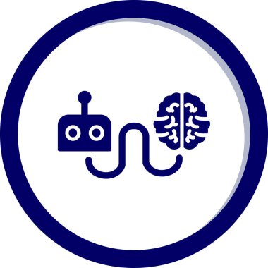 Beyin web simgesi vektör illüstrasyonunu yeniden başlat