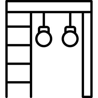 Spor Salonu Çubukları web simgesi, vektör illüstrasyonu 