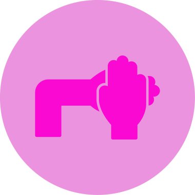 Kendini Sınırla Ağ simgesi basit illüstrasyon 