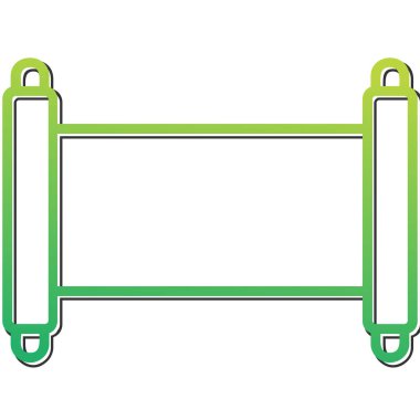 Eski Parşömen Web simgesi vektör çizimi