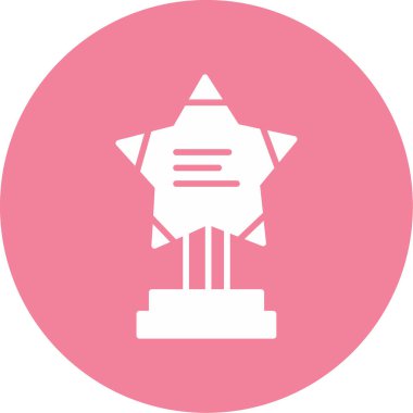 Kupa simgesi, vektör illüstrasyonu basit tasarım