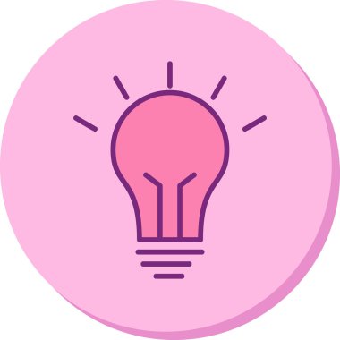 Fikir simgesinin vektör illüstrasyonu 