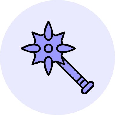 Topuz. Web simgesi basit illüstrasyon              