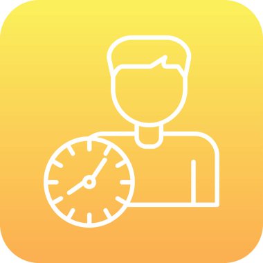 zaman yönetimi simgesi, vektör illüstrasyonu                 