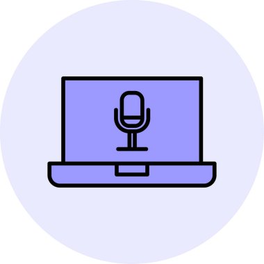 dizüstü bilgisayar simgesi, vektör illüstrasyonu basit tasarım