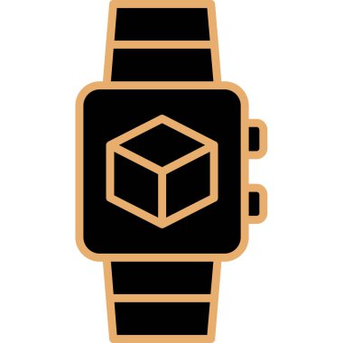 smartwatch simgesi, vektör illüstrasyonu 