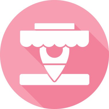 Pazar simgesinin vektör illüstrasyonu 