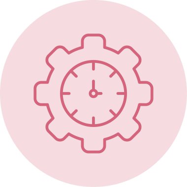 zaman yönetimi simgesi, vektör illüstrasyonu                 