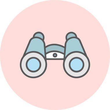 dürbün web simgesi, vektör çizim 