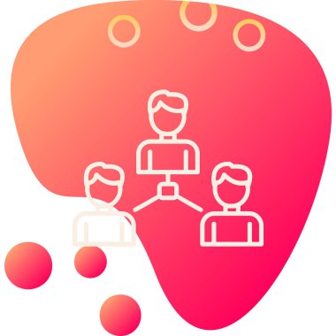 Sosyoloji simgesinin vektör illüstrasyonu 