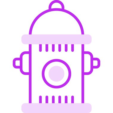 Yangın musluğu simgesinin vektör illüstrasyonu           