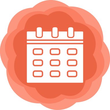 Takvim. Web simgesi basit illüstrasyon