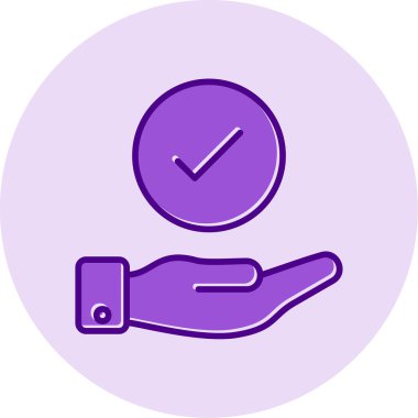 Yapılan İş simgesinin vektör illüstrasyonu