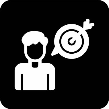 Amaç ağ simgesi vektör illüstrasyonu