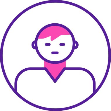 user icon, vector illustration simple design