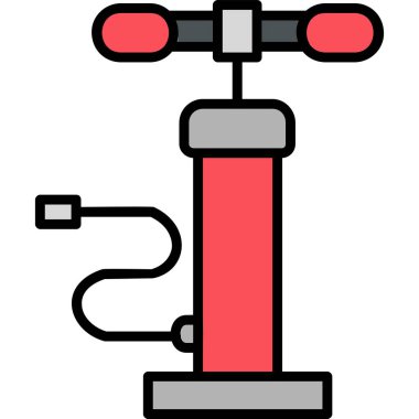 Hava pompası. Web simgesi basit illüstrasyon         