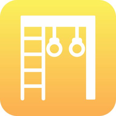 Spor Salonu Çubukları web simgesi, vektör illüstrasyonu 