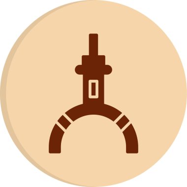 Pençe simgesi, basit vektör illüstrasyonu 