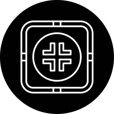 Çıkış düğmesi simgesi, basit vektör illüstrasyonu 