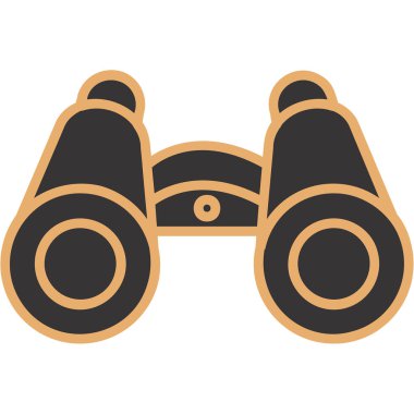 dürbün web simgesi, vektör çizim 