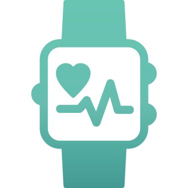 smartwatch simgesi, vektör illüstrasyonu 