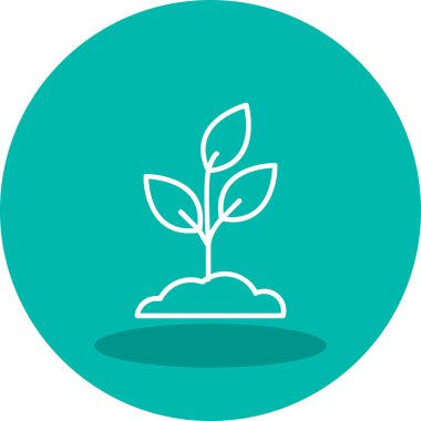 Bitki. Web simgesi basit illüstrasyon 