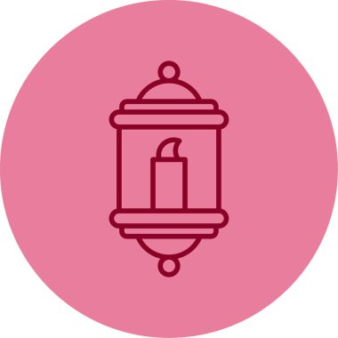 Bir fener ağ simgesinin vektör illüstrasyonu