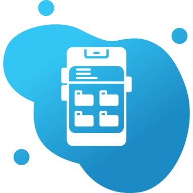 Dizin Yönetimi. Web simgesi basit illüstrasyon              