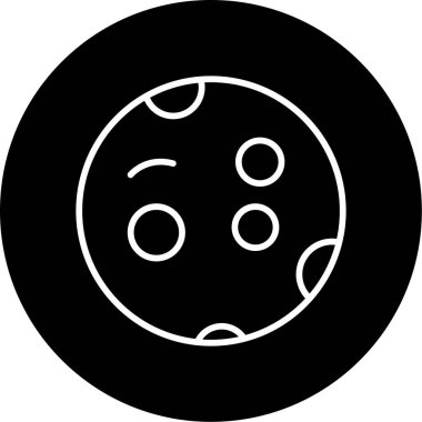 Merkür web simgesi vektör illüstrasyonu