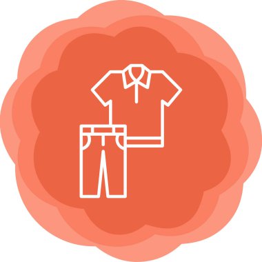 Clothes web icon, vector illustration 