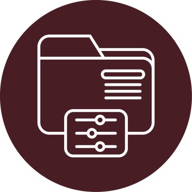 Dizin Denetim simgesi, vektör illüstrasyonu           