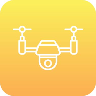 Drone simgesi vektör illüstrasyon tasarımı