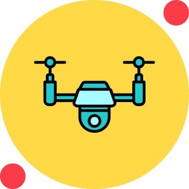 Drone simgesi vektör illüstrasyon tasarımı