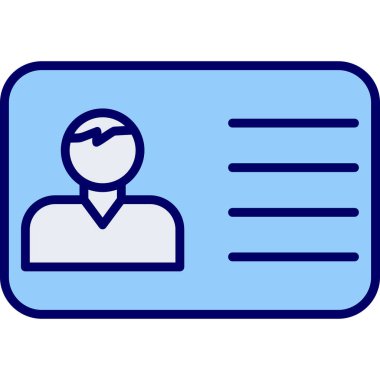 Ofis Kimliği Web simgesi, vektör illüstrasyonu