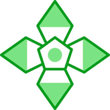 soyut çiçek simgesi, vektör illüstrasyonu basit tasarım