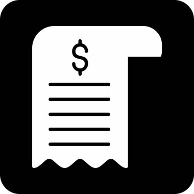 Bill simgesi, vektör illüstrasyonu basit tasarım