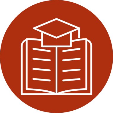 Kitap. Web simgesi basit bir illüstrasyon. Danışmanlık ve Eğitim konsepti